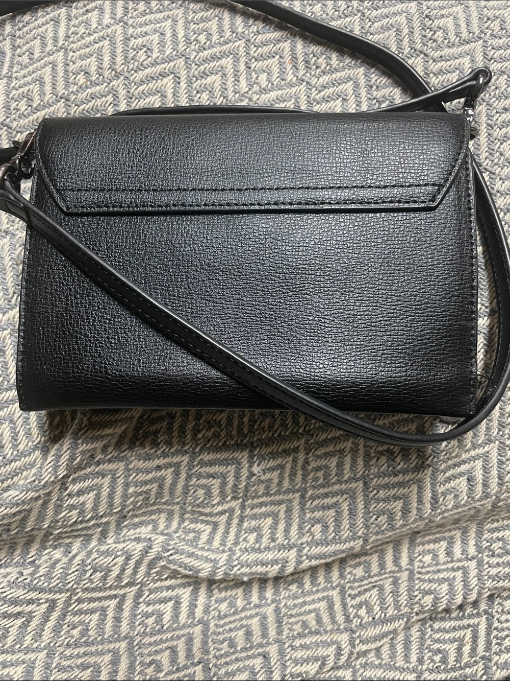 Karl Lagerfeld Black Shoulder Bag with Iridescent Paris Pins - Picture 2 of 7